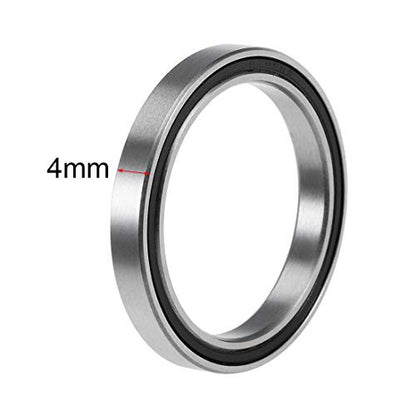 uxcell 6705-2RS Deep Groove Ball Bearings Z2 25mm x 32mm x 4mm Double Sealed Chrome Steel 2pcs - size: 25x32x4mm