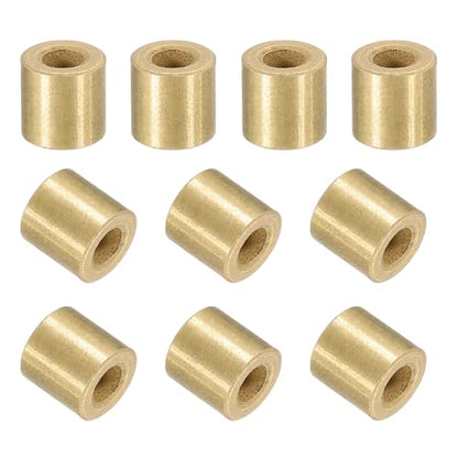 uxcell 20Pcs Sleeve Bearings, 4mm Bore x 8mm OD x 8mm Length, Self-Lubricating Sintered Bronze Bushings - size: 4mm Bore x 8mm OD x 8mm Length