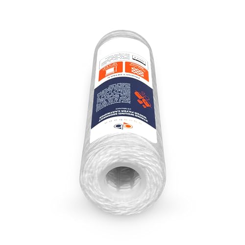 Aquaboon String Wound Water Filter Cartridge - Whole House 10 Micron 6-Pack