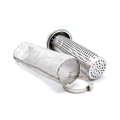 QiiMii 1.5" Tri-Clamp Filter SS304 Sanitary Fittings Inline Straight Strainer with 100 Mesh Stainless Steel Screen（1.5 INCH） - size: 1.5 Inch