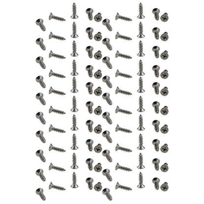 XunLiu M1.7X6mm 304 Stainless Steel Self-Tapping Screws 100 Pack - size: M1.7X6mm