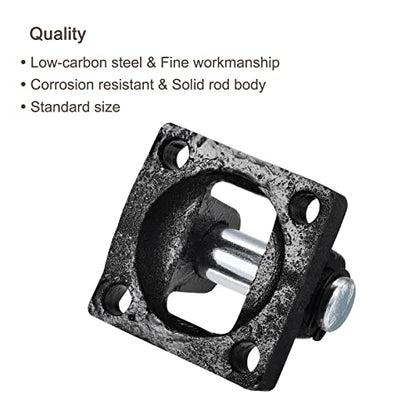 PATIKIL 50x50x32mm Air Cylinder Pneumatic Rod Pivot Clevis Mounting Bracket Rear Mount Part, Black - size: 50 x 50 x 32mm
