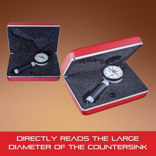 Starrett Dial Indicator Countersink Gage, .020-.170" Range - size: .020 -.170"