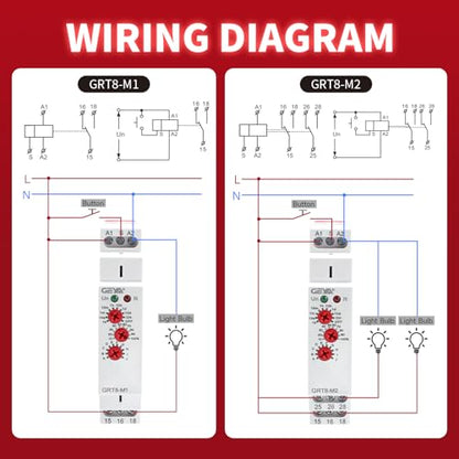 16A Multifunction Time Relay with 10 Function Choices AC/DC12V-240V Relay(GRT8-M1,AC/DC12V-240V) - size: GRT8-M1,AC/DC12V~240V