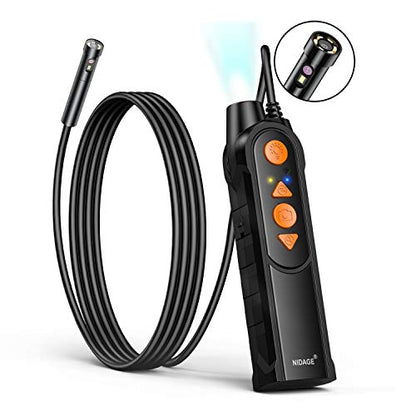 Dual Lens Endoscope with Light, 5.0mm Slim Snake Inspection Camera