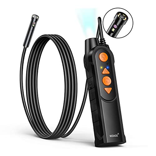 Dual Lens Endoscope with Light, 5.0mm Slim Snake Inspection Camera