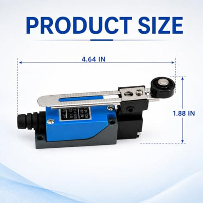 Adjustable Roller Lever Arm Limit Switch NC-NO CNC Mill Router ME-8108 2Pcs
