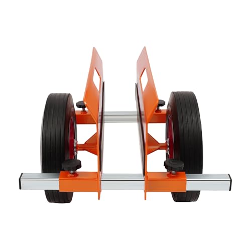 Heavy Duty Panel Cart, 10" Solid Wheels, 1100lbs Load Capacity, Adjustable Clamp Panel Cart with Handle, All Terrain Slab Dolly for Drywall Sheet Heavy Material