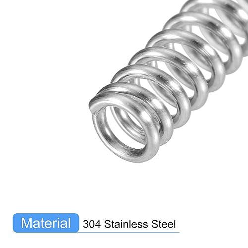 uxcell 5Pcs Compression Spring 304 Stainless Steel 5mmOD,0.8mmWD,15mmFL - size: 0.8mmx5mmx15mm