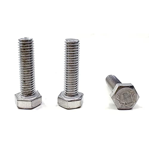 M8 Hex Bolt, M8-1.25 x 30mm Hex Head Screw Bolts, 304 Stainless Steel, Fully Threaded, Plain Finish, Hex Tap Bolts 15Pcs (M8x30mm) - size: M8x30mm