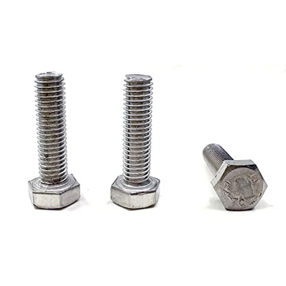 M8 Hex Bolt, M8-1.25 x 30mm Hex Head Screw Bolts, 304 Stainless Steel, Fully Threaded, Plain Finish, Hex Tap Bolts 15Pcs (M8x30mm) - size: M8x30mm