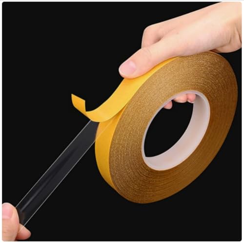 Ultra Thin Clear PET Double Sided Tape 0.5” x 82 Ft Strong Adhesive Removable No Residue Transparent Mounting Tape for DIY Crafts Office Home Decoration Industrial Fixing - size: 0.5" X 82 Ft