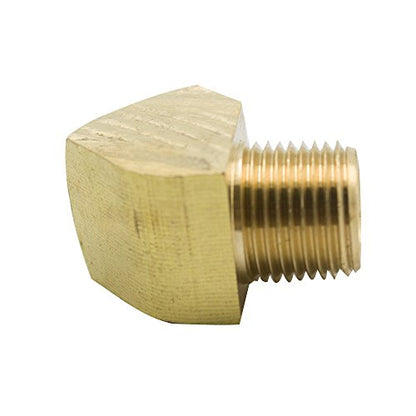 45 Degree Street Elbow 3/8" NPT Male x 3/8" NPT Female Brass Pipe Fitting (Pack of 2) - size: 3/8" NPT Female x 3/8" NPT Male