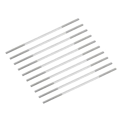 METALLIXITY Double Ended Stud Screws (M3 Thread 110mm Length) 10pcs, 304 Stainless Steel Dual Threaded Rod Bolts - for House Maintenance - size: M3x110mm
