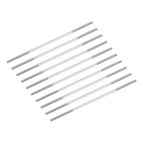 METALLIXITY Double Ended Stud Screws (M3 Thread 110mm Length) 10pcs, 304 Stainless Steel Dual Threaded Rod Bolts - for House Maintenance - size: M3x110mm