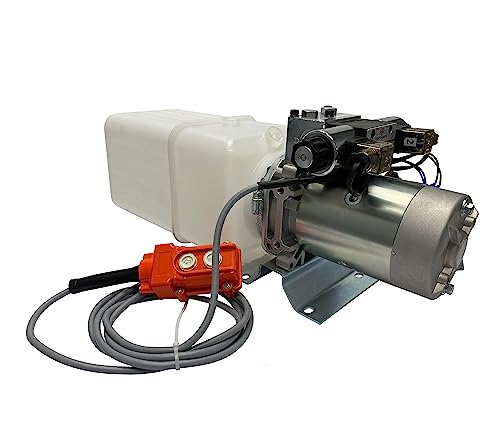 Magister Hydraulic Pump, 12V DC Double Acting Power Unit with 12 quarts Plastic Reservoir Max Pressure 2600 - color: Double Acting, size: 12 QTs