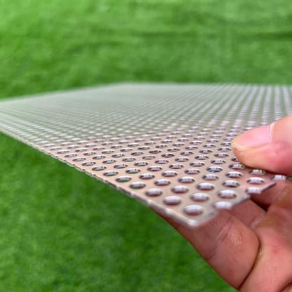 Aluminum Perforated Metal Sheets 16"x10" 16 Gauge Expanded Metal Mesh Aluminum Opening 1/5" 0.2 inch (About 5 mm) Perforated Steel Sheet Aluminum Mesh Screen Decorative Metal Mesh - size: 16" X 10"