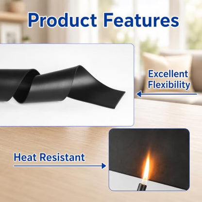 Neoprene Rubber Strip 1/16" Thick x 2" Wide x 120" Long – Black Solid Rubber Rolls Use for Sealing Strip, Gaskets DIY Material, Supports, Leveling, Bumpers - size: 2" Wide X 120" Long X 1/16" Thick