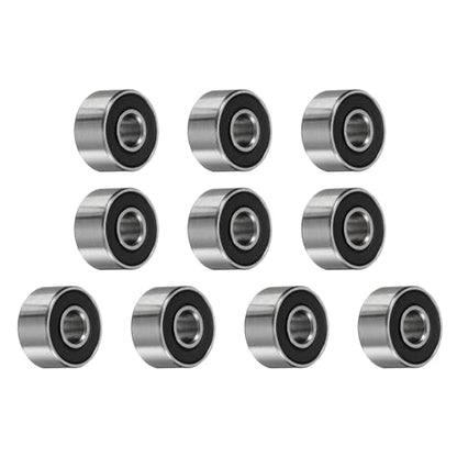 uxcell 10pcs 693-2RS Bearing 3x8x4mm, Chrome Steel, Miniature, ABEC3 - size: 693-2RS