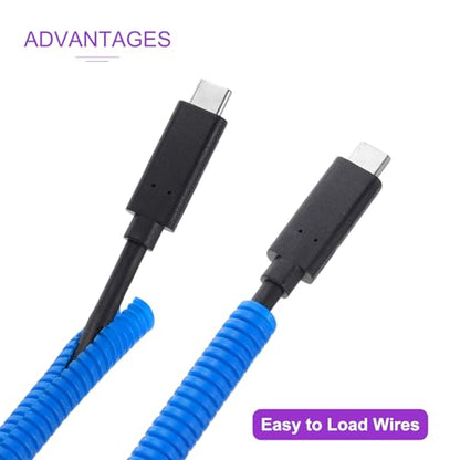 DMiotech 20ft Wire Loom Split Tubing 1/4 Inch(6.5 mm) ID Blue - color: Blue, size: 1/4"-20ft