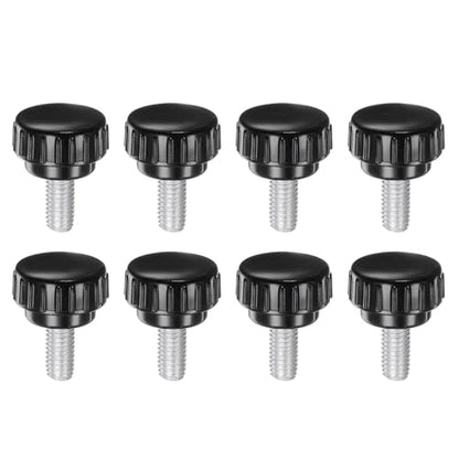 uxcell 8pcs Knurled Clamping Knobs M8 x 16mm Metric Male Thread 30mm Head - size: M8 x 16mm x 30mm