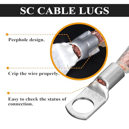 2 Gauge Battery Welding Cable, Red, 5 Feet - color: Red, size: 5 Feet Each w/o Cable Sleeve