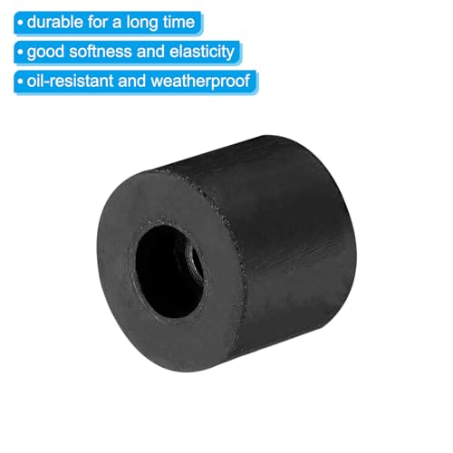 PATIKIL Rubber Spacer, 8 Pcs Rubber Anti Vibration Foot Pad Bumper 0.8" OD 0.2" ID Count Sink Hole Washer Round Neoprene Bushings Spacer for Air Compressor Machinery Generator Car Black - size: 0.8" OD x 0.2" ID