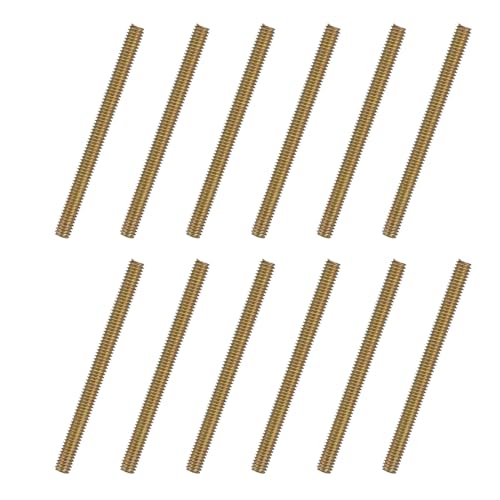 uxcell 12pcs Fully Threaded Rods 5/16x3-3/4 All Thread Studs Long Threaded Screw Carbon Steel for Furniture Garden Railing Mounting Assembly Fastening Frame Connection Colorful Zinc - size: 5/16x3-3/4"