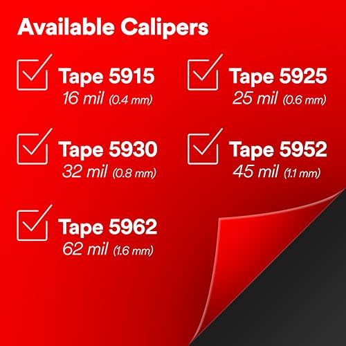 3M VHB Tape 5952 Double-Sided Acrylic Foam Tape, Black, 1 in x 36 yd - style: 1 in x 36 yd