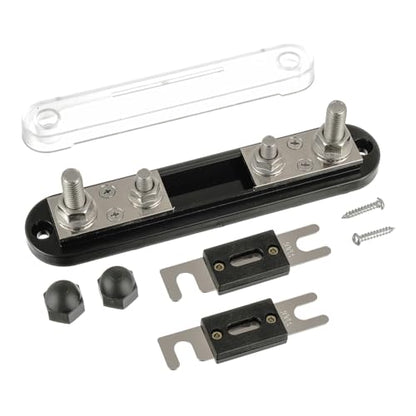 BOJACK ANL Fuse Holder Block with 2Pcs 400A ANL Fuse, Maximum Current 750A - size: 400A