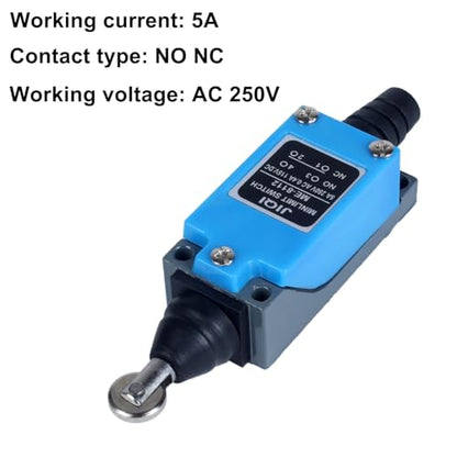 Momentary Limit Travel Switch,Horizontal Roller Plunger Type,NO/NC Self-Resetting Travel Switch (4PCS) - style: ME-8112