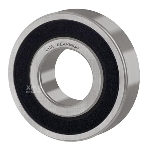XIKE 4 Pcs 6202-10-2RS Bearings 5/8" x35x11mm, Double Rubber Seals. - size: 6202-10-2RS 5/8"x35x11mm