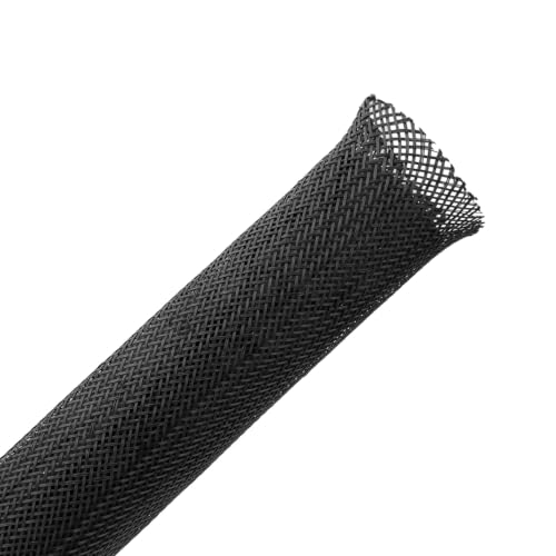 26ft-1 Inch PET Expandable Braided Cable Sleeve - size: 1"-26ft