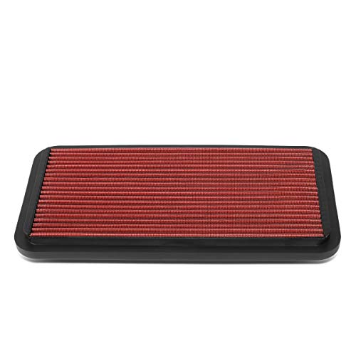 DNA Motoring AFPN-233-RD Washable Drop In Panel Air Filter Enhance Engine Performance [Compatible with 89-92 Prizm / 90-91 ES250/ 88-91 Camry / 86-93 Celica / 84-92 Corolla / 91-95 MR2 / 96-00 RAV4] - color: Red, style: 88-91 Camry Red