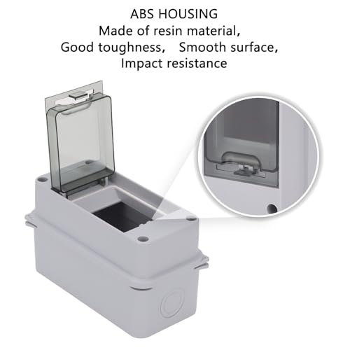 3 Way Circuit Breaker Box, IP65 Waterproof, for Indoor and Outdoor - style: 3 WAY-2.8*6*3.5Inch