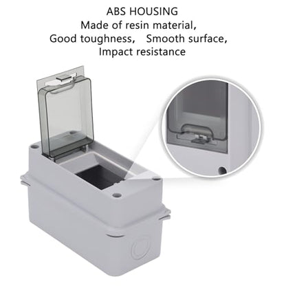 3 Way Circuit Breaker Box, IP65 Waterproof, for Indoor and Outdoor - style: 3 WAY-2.8*6*3.5Inch