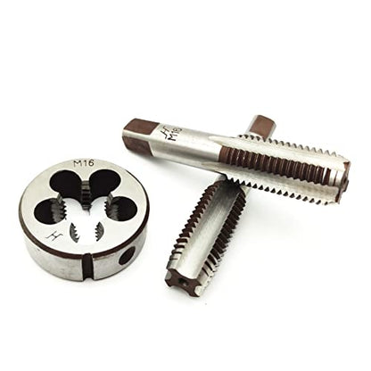 AtticZone M16 x 2.0 Metric Hand Thread Tap and Die Set, Right Hand - size: M16x2.0