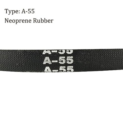 A-55 Drive V-Belt - [55-inch Inside Circumference] A-Section Rubber Drive Belt Wrapped for Transmission Use - size: A-55