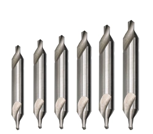 Drill America - DEWCCDS1-6 6 Piece High Speed Steel Combined Drill Bit and Countersink Set (#1 - #6), DEWCCD Series - size: Set