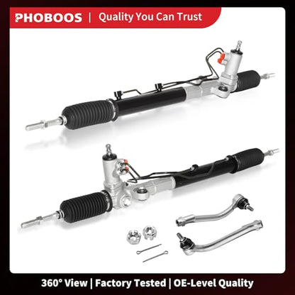 PHOBOOS Hydraulic Power Steering Rack and Pinion Fit for Hyundai & Kia - size: 26-2450/ES800035