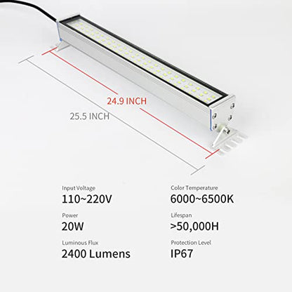 20w IP67 Explosion Proof LED Workshop Light Machine Tube Light - size: 20w cnc light