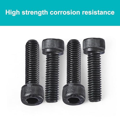 M12-1.75 x 20mm 6pcs Hex Socket Head Cap Screws Bolts, 12.9 Grade Alloy Steel, Black Oxide Finish, Metric Allen Drive, Full Thread - size: M12x20mm(6PCS)