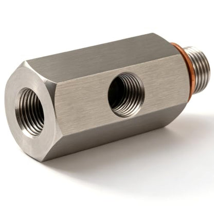 1/8 NPT Tee Oil Pressure Sensor Adapter