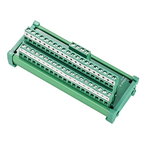 2 in 20 Out 25A DIN Rail Terminal Blocks Distribution Breakout - style: 2 IN 20 OUT