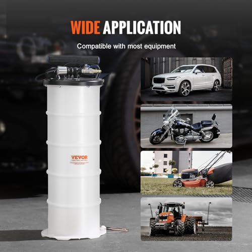 VEVOR 6.5L Pneumatic/Manual Oil Extractor Pump, Fluid Extractor Pump - style: 6.5L Pneumatic/Manual