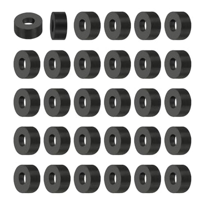 PATIKIL Multi Purpose Rubber Spacer, 30Pcs 5mm ID x 13mm OD x 6mm T Neoprene Round Anti-Vibration Isolation Pads Isolator Rubber Bushings Spacer Washer for HVAC Bolts Car Accessories - size: 5mm ID x 13mm OD x 6mm T