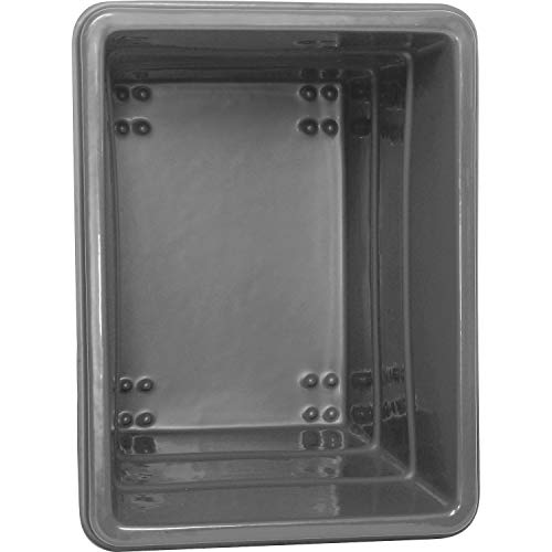 Global Industrial 12 Bushel Plastic Bulk Box Truck, Steel Base, Gray - color: Gray