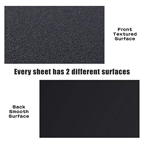 Zuvas Black ABS Plastic Sheet 12" x 16" x 1mm 6 Pack, DIY Materials - color: black, size: 12" * 16" * 1mm