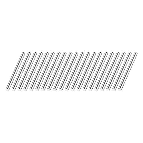 uxcell 2mm x 25mm 304 Stainless Steel Solid Round Rod for DIY Craft - 20pcs - size: 2mm x 25mm