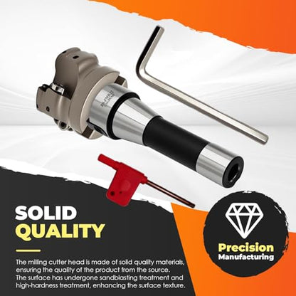 Face Mill Cutter Hard Alloy Inserts R8-FMB22 with Accessories